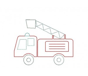 Stickdatei - Feuerwehr Fransenappli